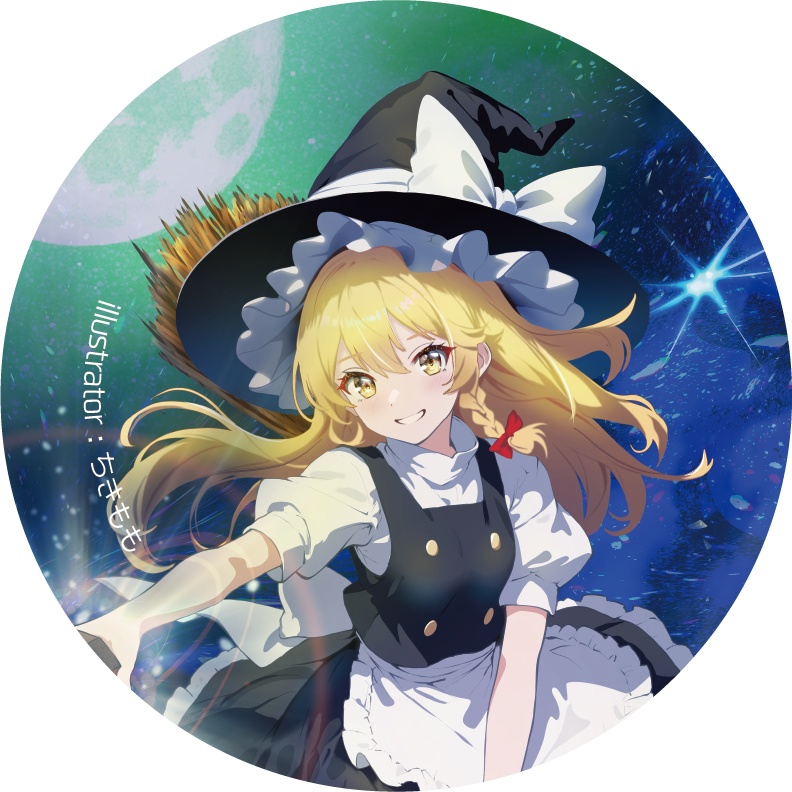 東方Project 霧雨魔理沙C 缶バッジ(ハチワレキッド)