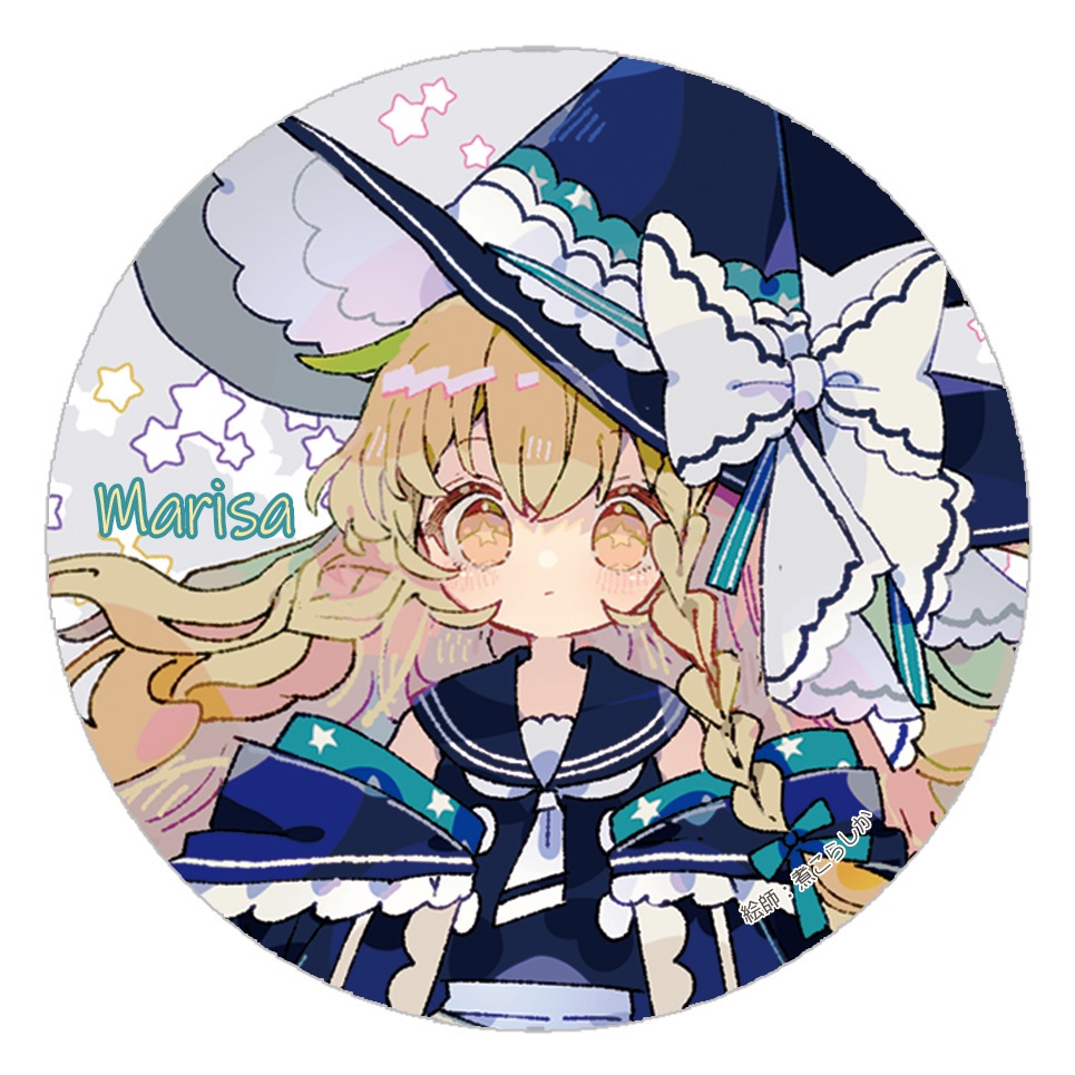 東方Project 霧雨魔理沙I 缶バッジ(すなめりドリル)
