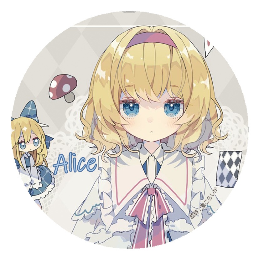 東方Project アリス・マーガトロイドE 缶バッジ(すなめりドリル)