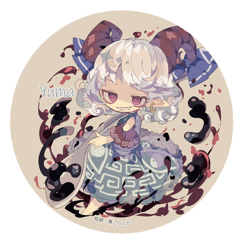東方Project 饕餮尤魔A 缶バッジ(すなめりドリル)