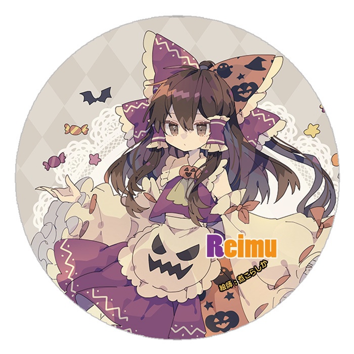 【期間限定】東方Project 博麗霊夢 ハロウィン缶バッジ(すなめりドリル)