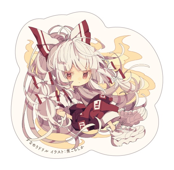 東方Project 藤原妹紅 ステッカー(すなめりドリル)