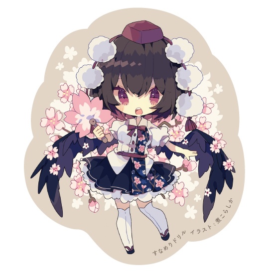 東方Project 射命丸文 ステッカー(すなめりドリル)