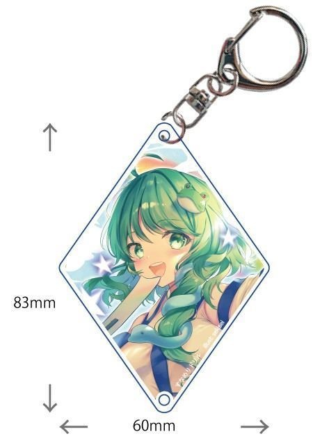 東方Project 東風谷早苗 アクリルキーホルダー(すなめりドリル)