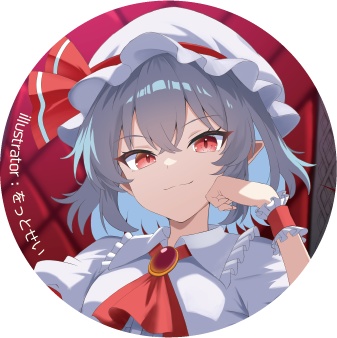 東方Project レミリア・スカーレットD 缶バッジ(ハチワレキッド)