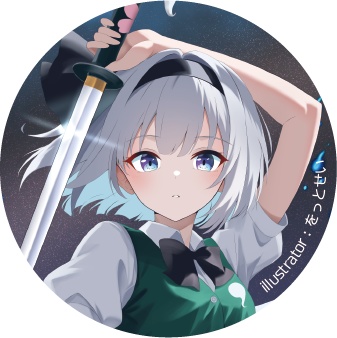 東方Project 魂魄妖夢D 缶バッジ(ハチワレキッド)