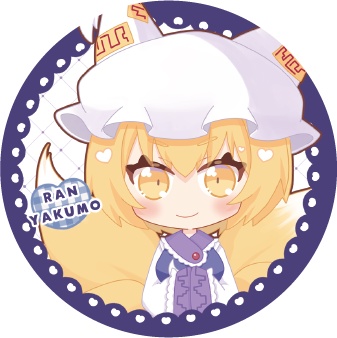 東方Project 八雲藍B 缶バッジ(ハチワレキッド)