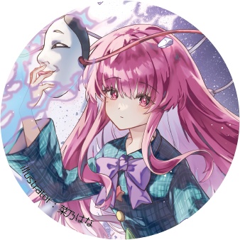 東方Project 秦こころC 缶バッジ(ハチワレキッド)