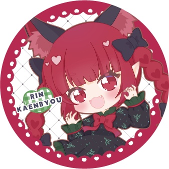 東方Project 火焔猫燐A 缶バッジ(ハチワレキッド)