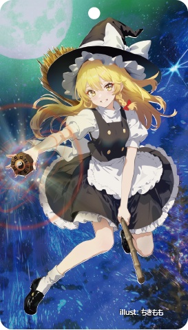 東方Project 霧雨魔理沙B アクリルキーホルダー(ハチワレキッド)