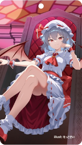 東方Project レミリア・スカーレットC アクリルキーホルダー(ハチワレキッド)