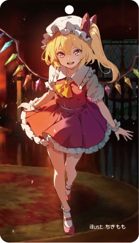 東方Project フランドール・スカーレットA アクリルキーホルダー(ハチワレキッド)