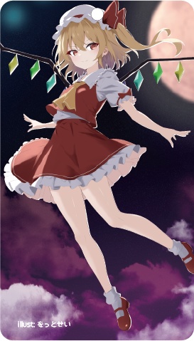 東方Project フランドール・スカーレットC アクリルキーホルダー(ハチワレキッド)