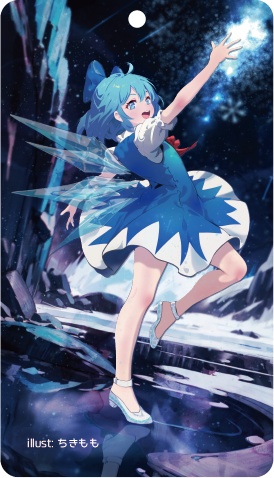 東方Project チルノA アクリルキーホルダー(ハチワレキッド)