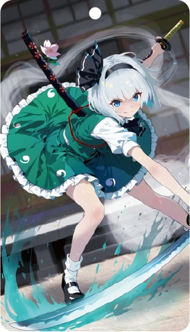 東方Project 魂魄妖夢B アクリルキーホルダー(ハチワレキッド)