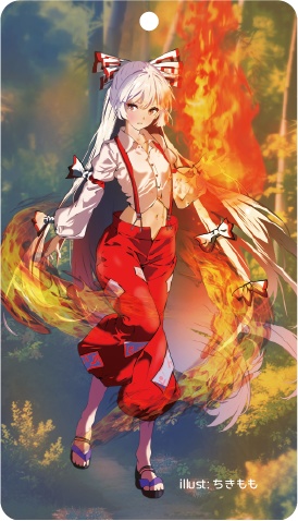 東方Project 藤原妹紅B アクリルキーホルダー(ハチワレキッド)