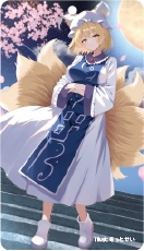 東方Project 八雲藍 アクリルキーホルダー(ハチワレキッド)