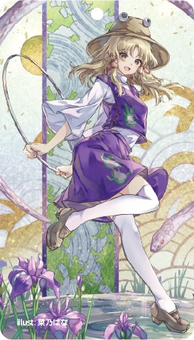 東方Project 洩矢諏訪子 アクリルキーホルダー(ハチワレキッド)