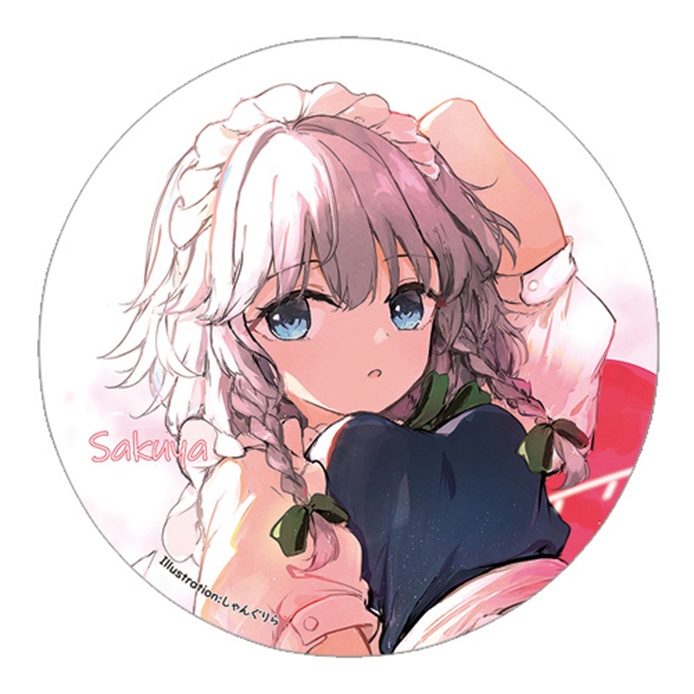 【痛バ応援SALE第二弾】東方Project 十六夜咲夜B 缶バッジ(すなめりドリル)
