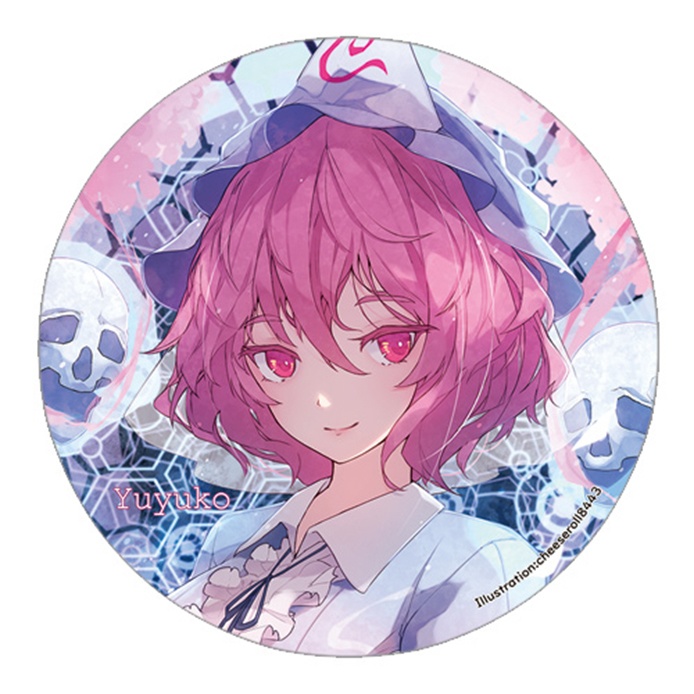 【痛バ応援SALE第三弾】東方Project 西行寺幽々子A 缶バッジ(すなめりドリル)