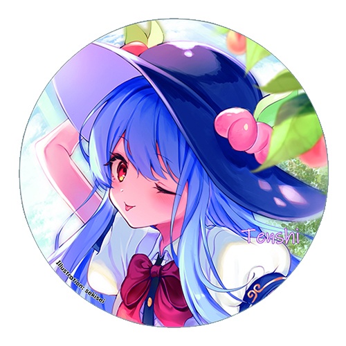 【痛バ応援SALE第三弾】東方Project 比那名居天子A 缶バッジ(すなめりドリル)