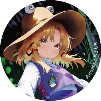 東方Project 洩矢諏訪子C 缶バッジ(ハチワレキッド)