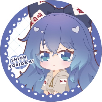 東方Project 依神紫苑B 缶バッジ(ハチワレキッド)