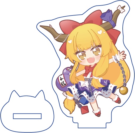 東方Project 伊吹萃香 アクリルフィギュア(ハチワレキッド)