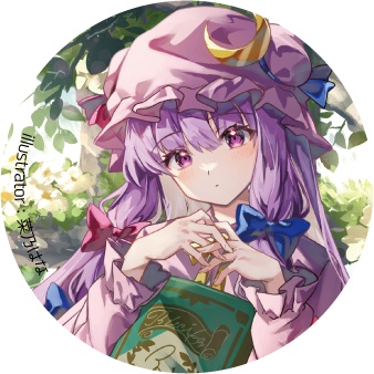 東方Project   パチュリー・ノーレッジB 缶バッジ(ハチワレキッド)