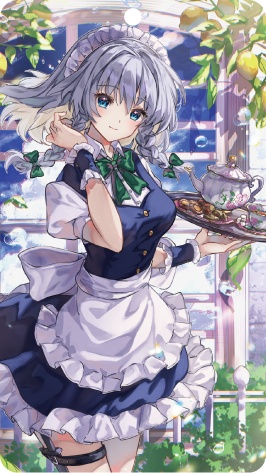 東方Project 十六夜咲夜D キーホルダー(ハチワレキッド)