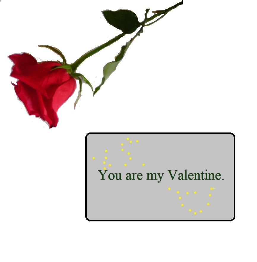 You are my Valentine.