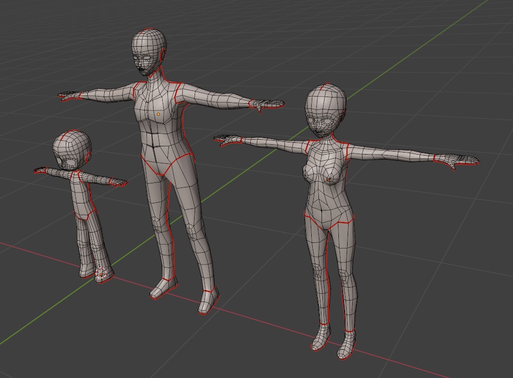 キャラクター素体アセット【Character Base Model Asset】