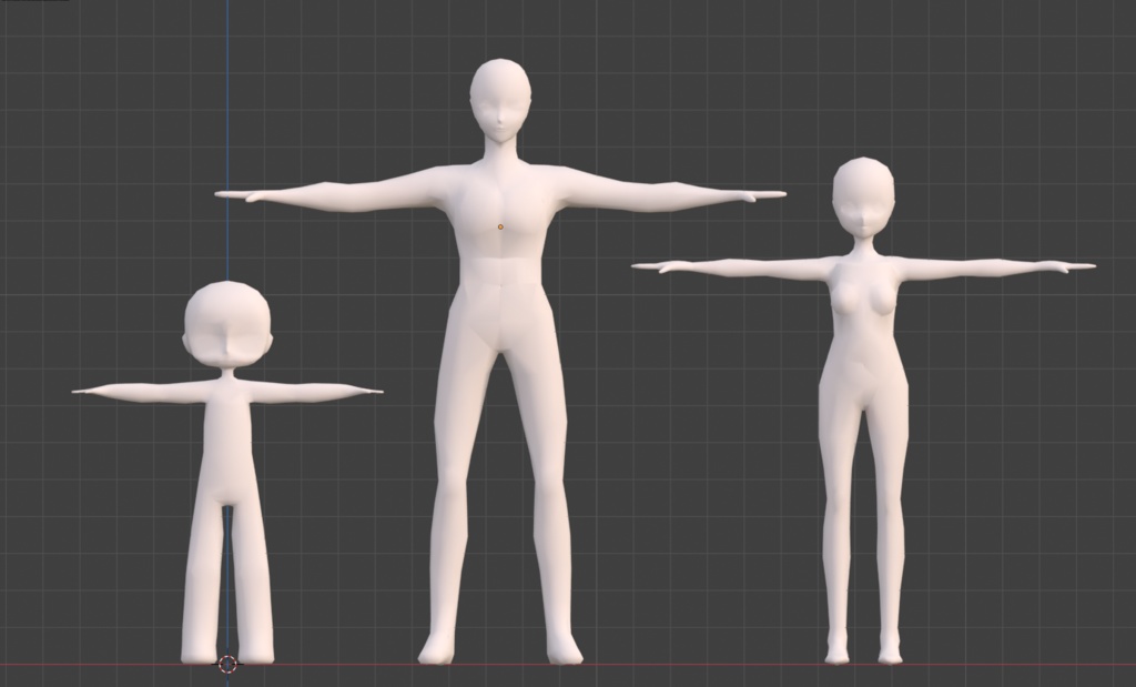 キャラクター素体アセット【Character Base Model Asset】