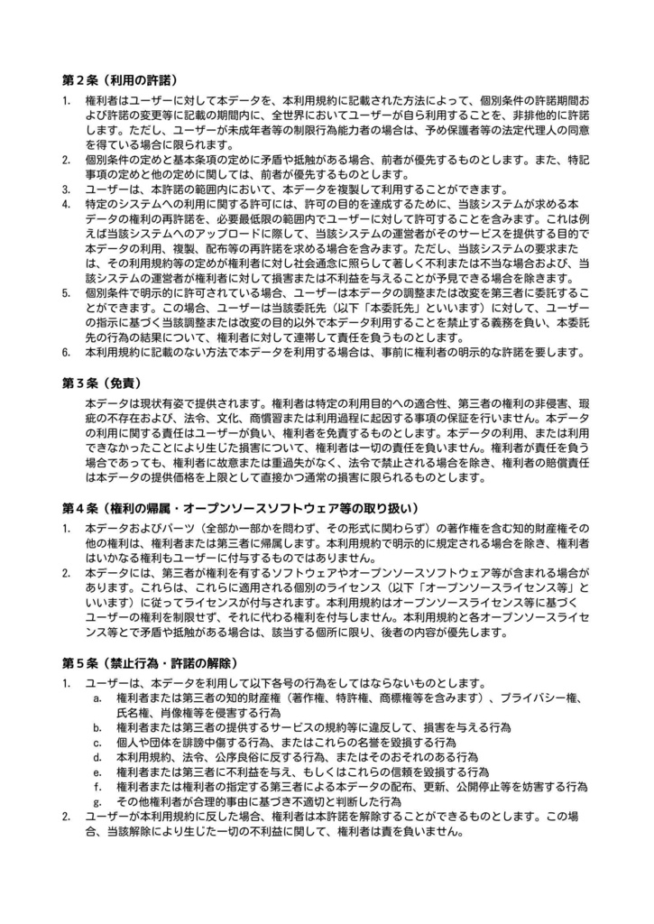 ココロ錬成所・全商品共通利用規約 Terms of Use for All Products