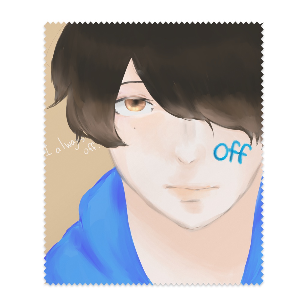 I aiways off. メガネ拭き