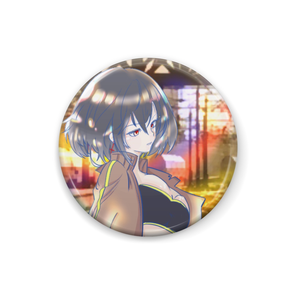 桔梗缶バッチ