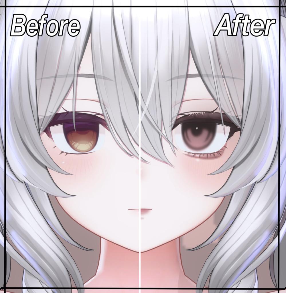 【ミルティナ/Milltina】モカムースメイク【Makeup & Eye texture + Face blendshape】