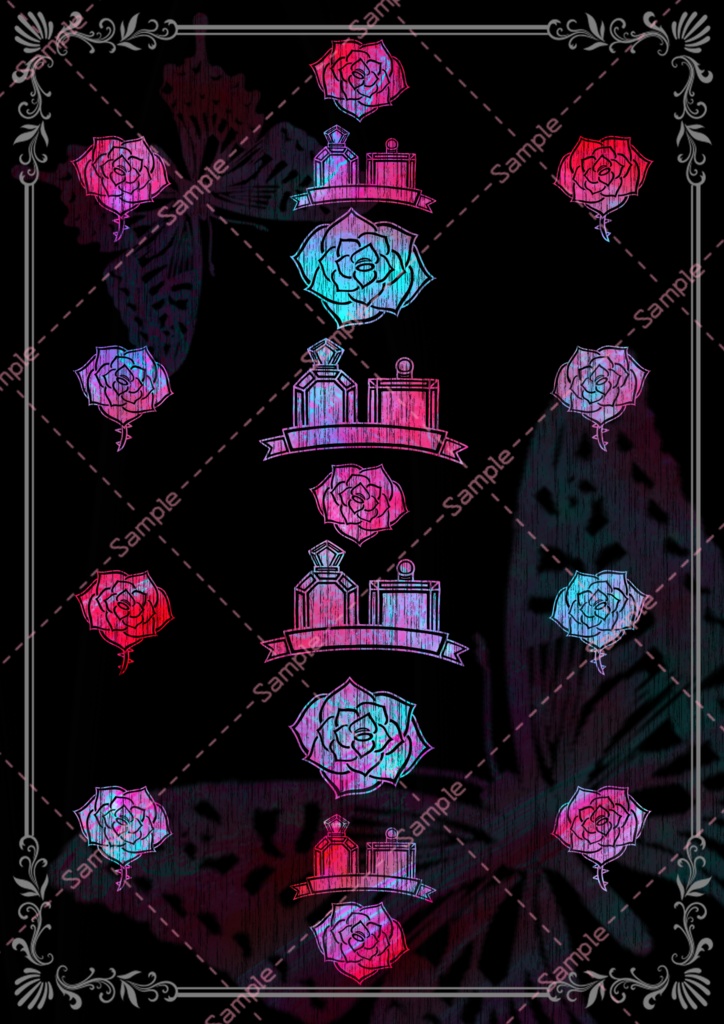 薔薇背景素材