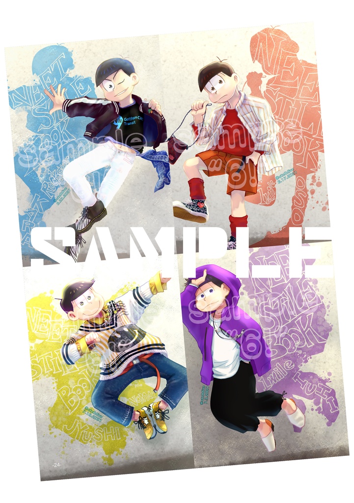 イラスト集「6!」(おそ松さんファンアート本)【あんしんBOOTHパック】