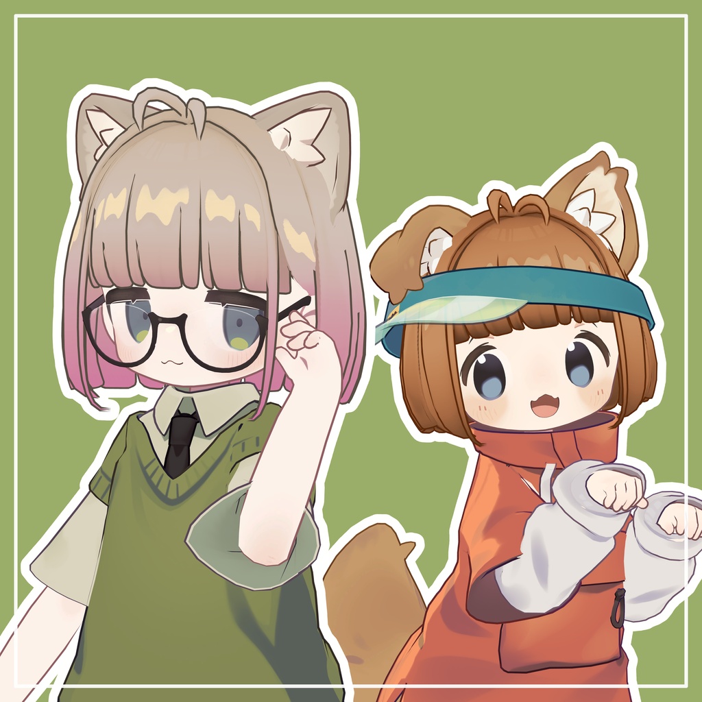【124アバター対応】ぱっつんボブ(デフォルメ版)