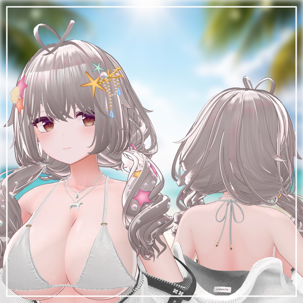 【124 Avatars】Shell Twintails Hair