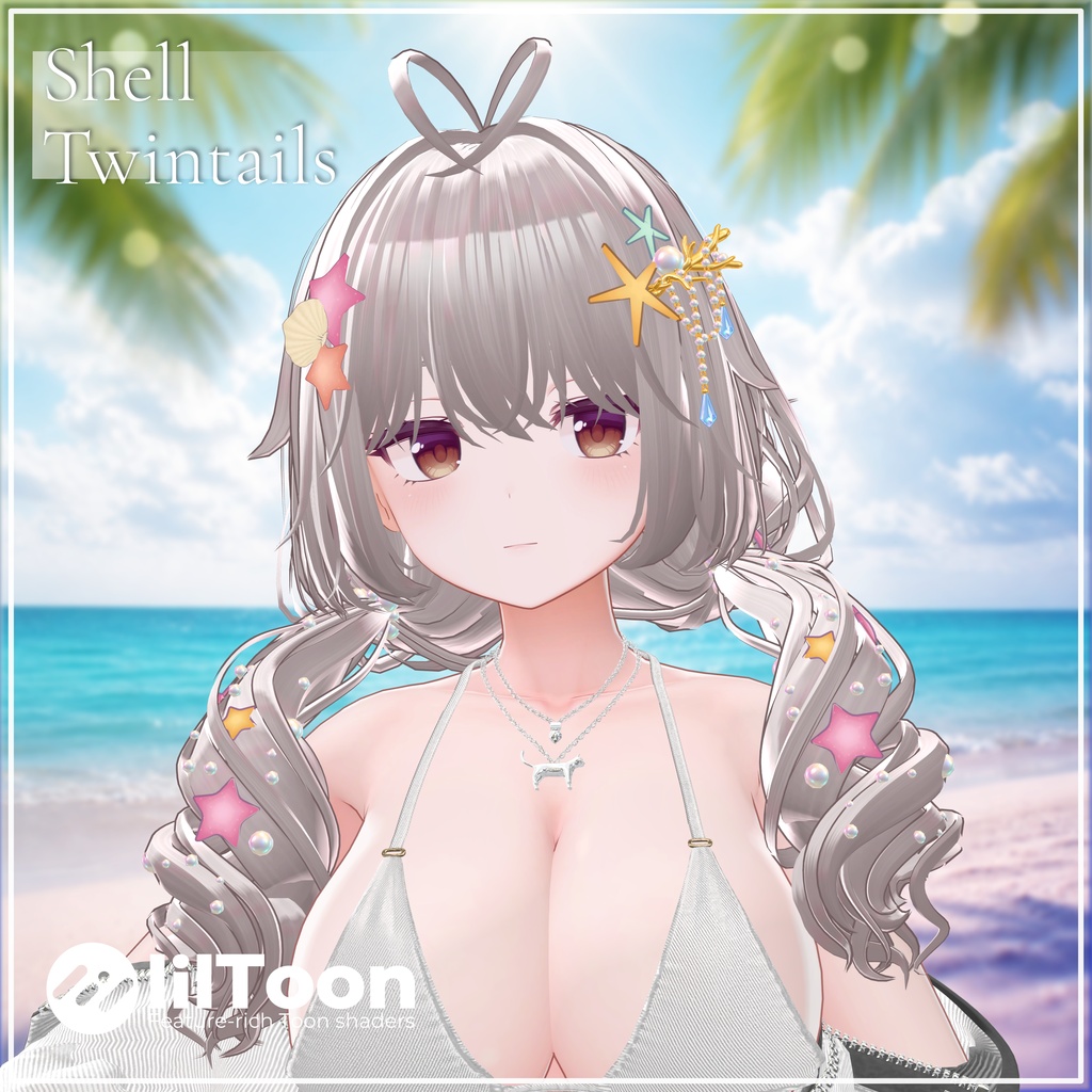 【124 Avatars】Shell Twintails Hair