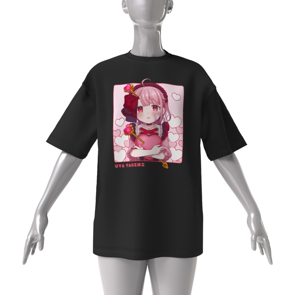 矢紅うやビッグシルエットTシャツ(デザインA)