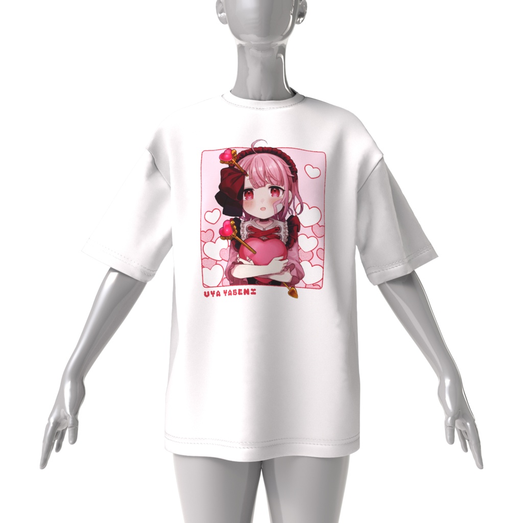 矢紅うやビッグシルエットTシャツ(デザインA)