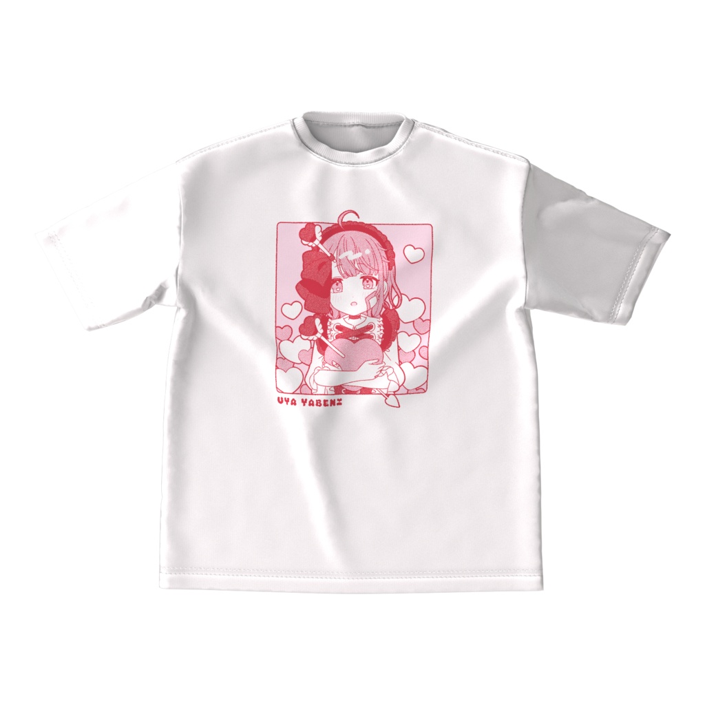 矢紅うやビッグシルエットTシャツ（デザインB）