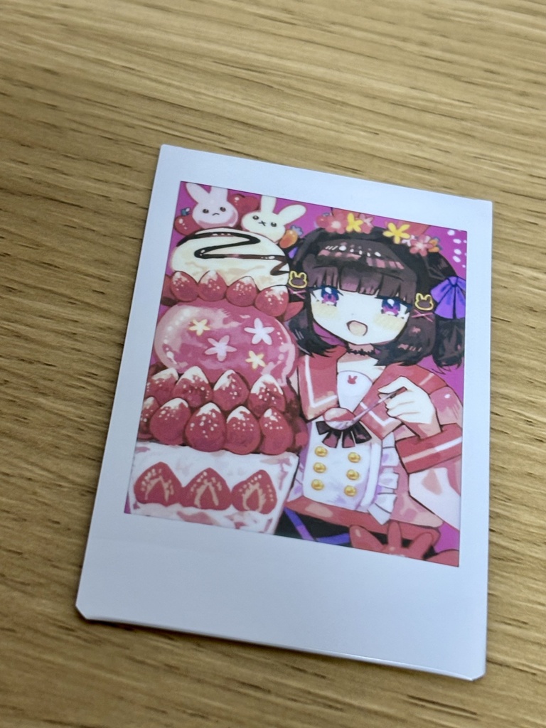 コレクションに♡ いちごパフェ食べたいチェキ!