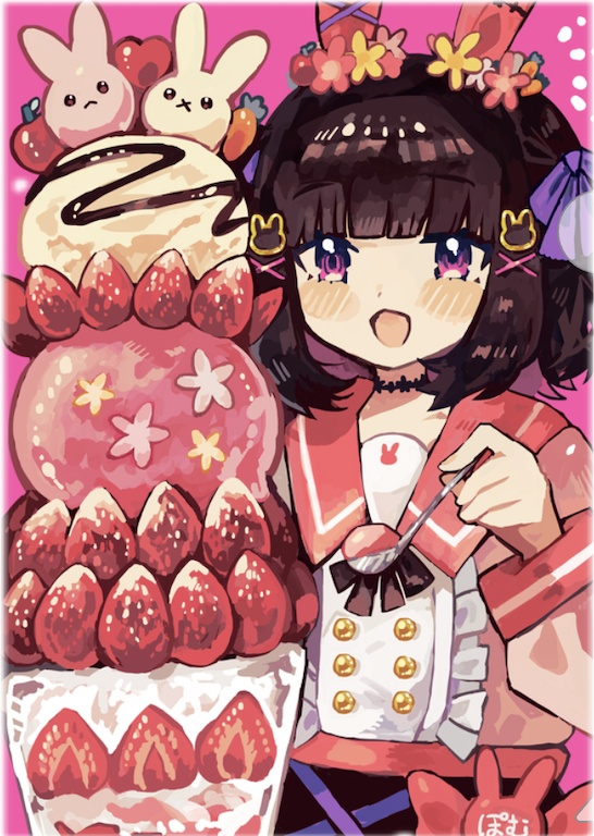 普段使いに！いちごパフェ食べたいクリアファイル🍓