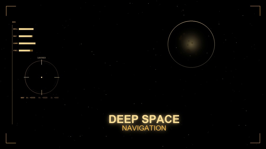 【配信用】DEEP SPACE NAVIGATION 宇宙探索 ループ背景素材【3色セット】