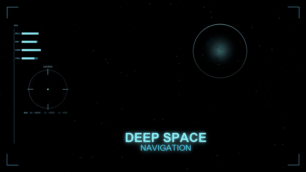 【配信用】DEEP SPACE NAVIGATION 宇宙探索 ループ背景素材【3色セット】