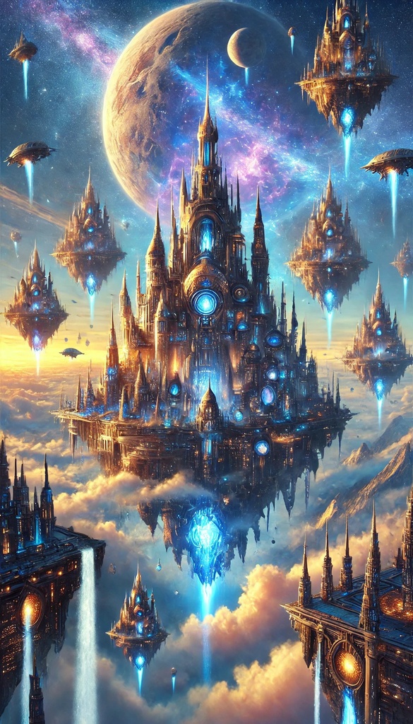 Aether City 01「幻想の都市」壁紙